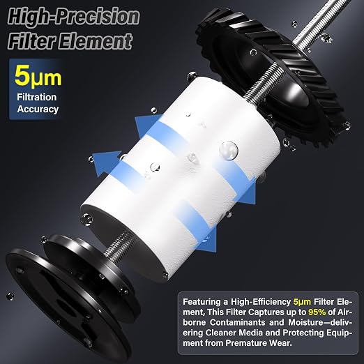 TAILONZ PNEUMATIC 3/4" NPT Industrial Grade Heavy Duty Particulate Air Filter - Image 7