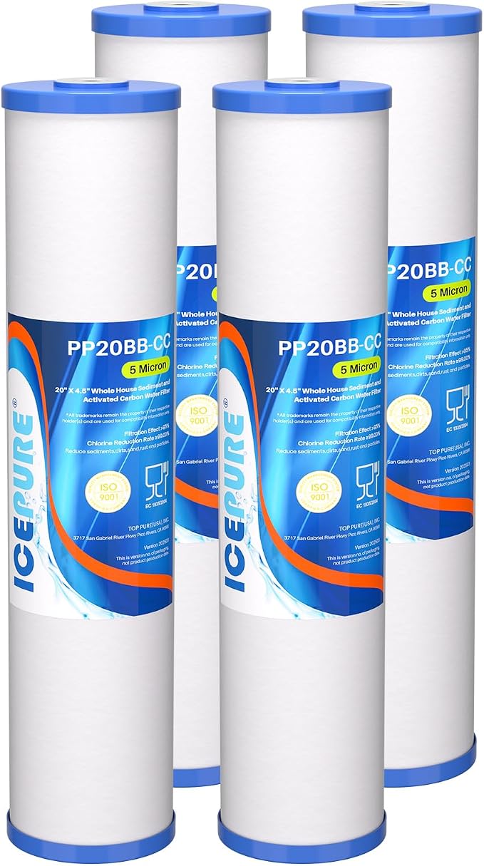 ICEPURE 5 Micron 20" x 4.5" Whole House Sediment Water Filter Cartridge by ICEPURE