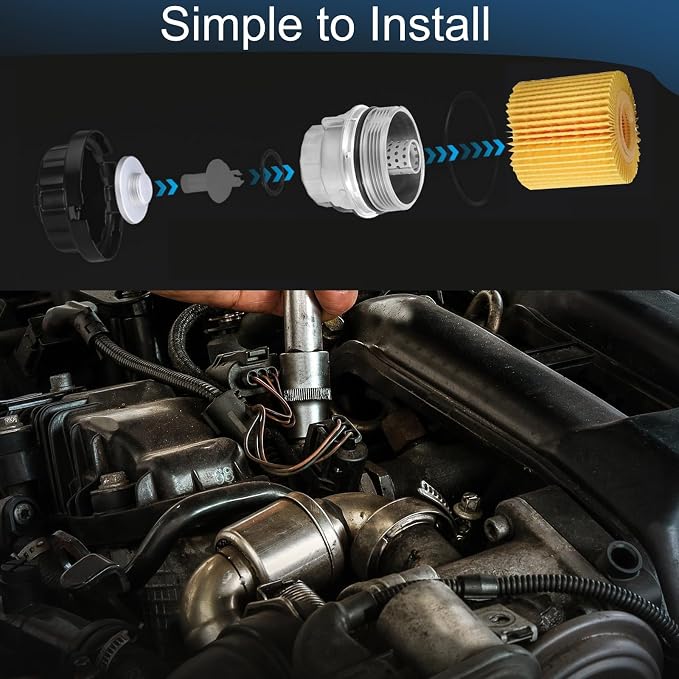 Oil Filter Housing Cap Assembly Compatible - Image 6