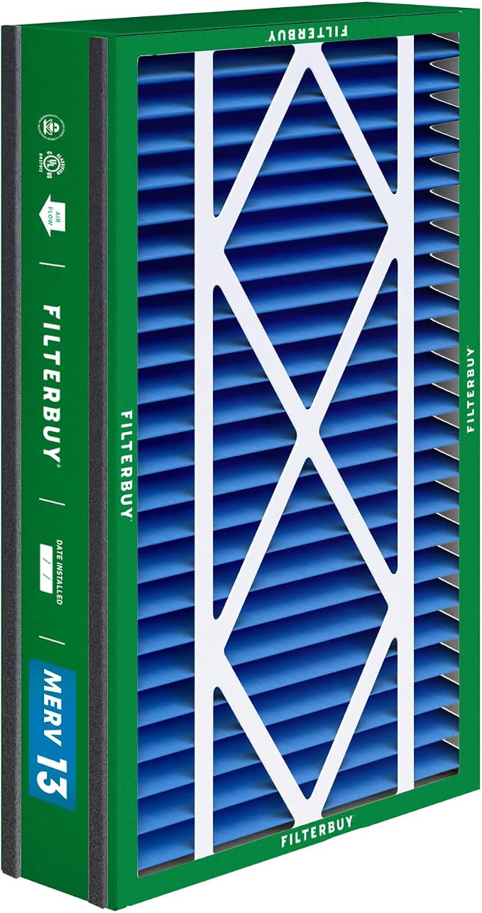 Filterbuy 16x25x3 Air Filter MERV 13 Optimal Smoke & Allergy Defense, - Image 8