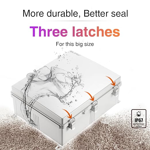 QILIPSU Waterproof Junction Box IP67 Outdoor Plastic Electrical Project - Image 9