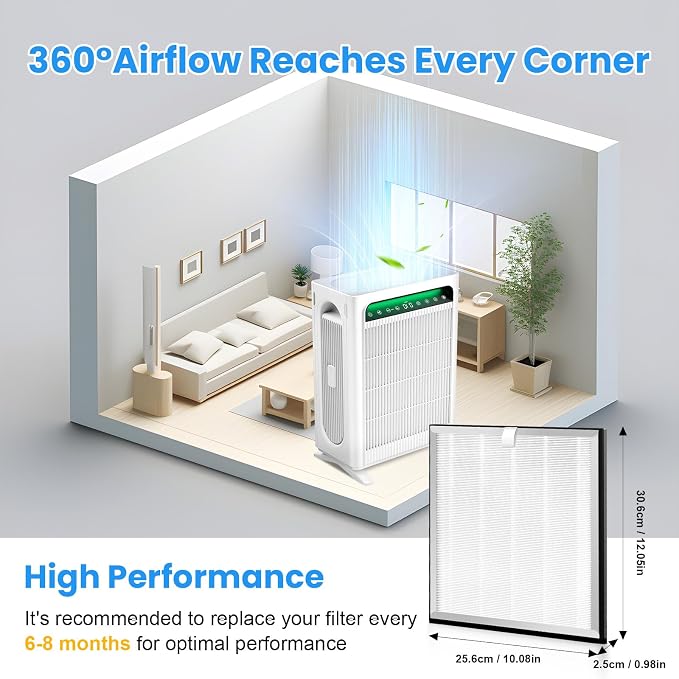 4 Pack APH4000 Replacement Filter Compatible - Image 2