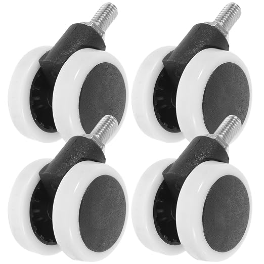 Healifty 4pcs Small Swivel Caster Wheels by Healifty