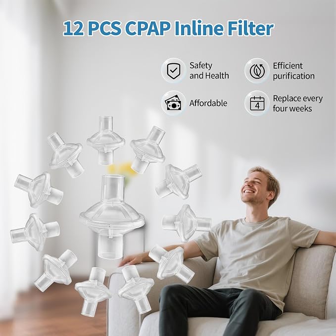 CPAP Filters - 12 PCS Universal CPAP Inline Filter - Image 6