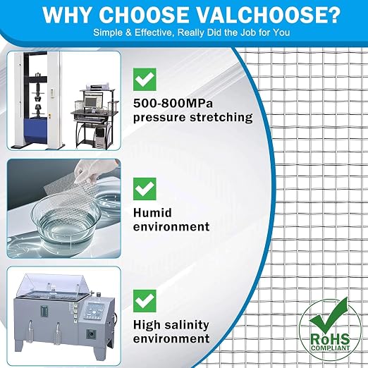 Valchoose Soft 304 Stainless Steel Mesh, 8 Pack Bendable Woven 8.3"X11.8" - Image 8
