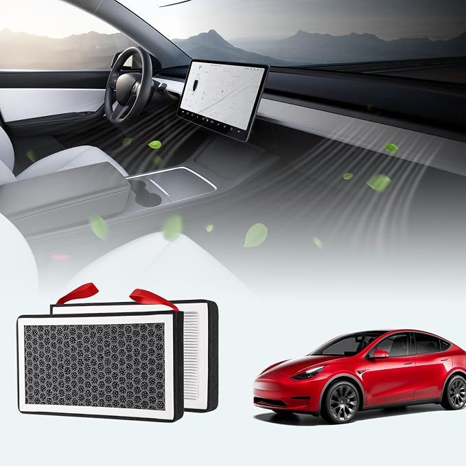 BASENOR 2026 Tesla Model Y/3 HEPA Air Filter, Cabin Air Filter by BASENOR