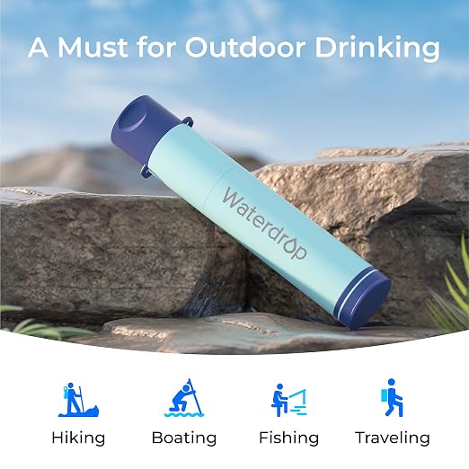 Waterdrop Gravity Water Filter Straw, Camping Water Filtration System, Water - Image 8