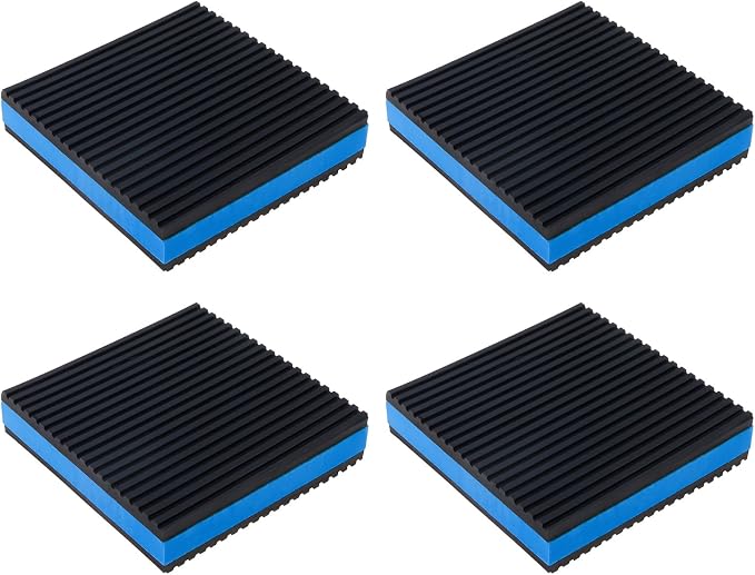 4-Pack Anti-Vibration Pads 4 x 4 x 7/8-inch, Heavy Duty Rubber Sound Isolation - Image 7