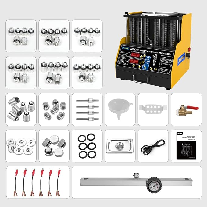 AUTOOL GDI Fuel Injector Cleaner & Tester 110V Ultrasonic Wave Fuel Injection - Image 8
