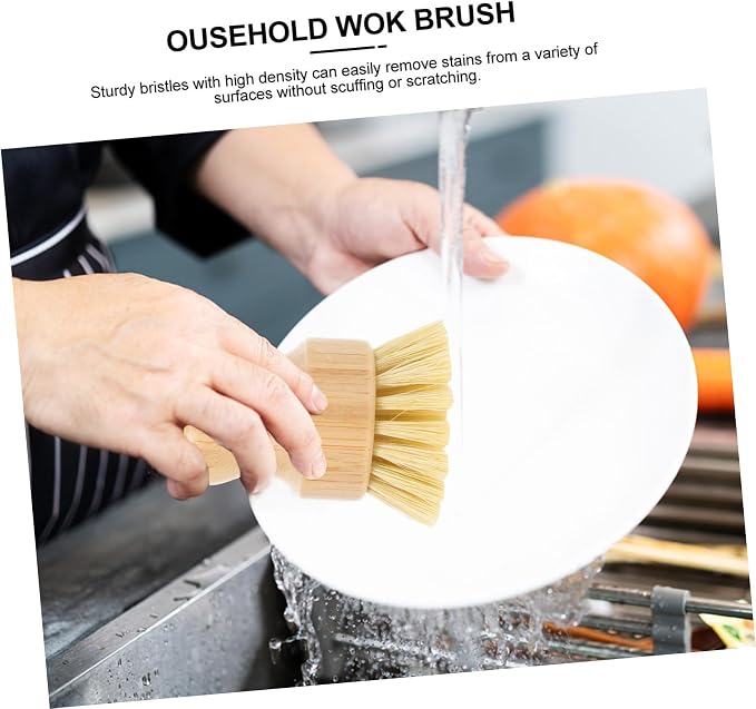 Multi-Function Pot Brush Natural Vegetable Scrubber - Image 5