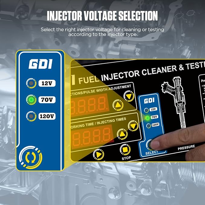 AUTOOL GDI Fuel Injector Cleaner & Tester 110V Ultrasonic Wave Fuel Injection - Image 3