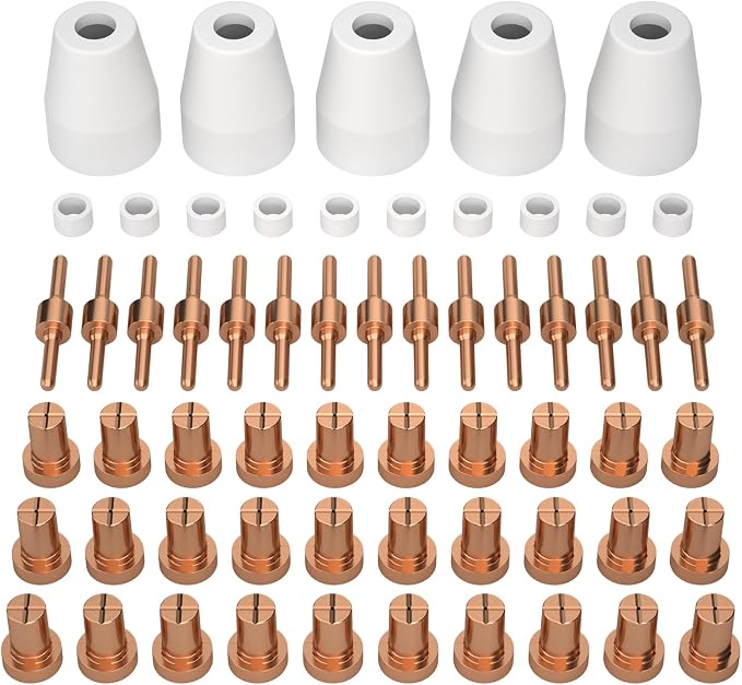 ARCCAPTAIN 60PCS PT31 Plasma Cutting Consumables Fit CUT-45 CUT-50 CT-312 by ARCCAPTAIN