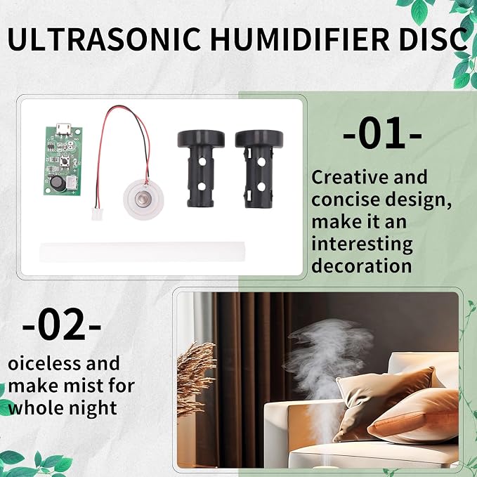 4Pcs 20MM Ultrasonic Mist Maker Fogger Atomizer Atomizer Film Plate Accessories - Image 2