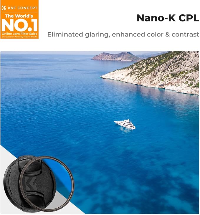 K&F CONCEPT 95mm Circular Polarizer Filter - Image 2