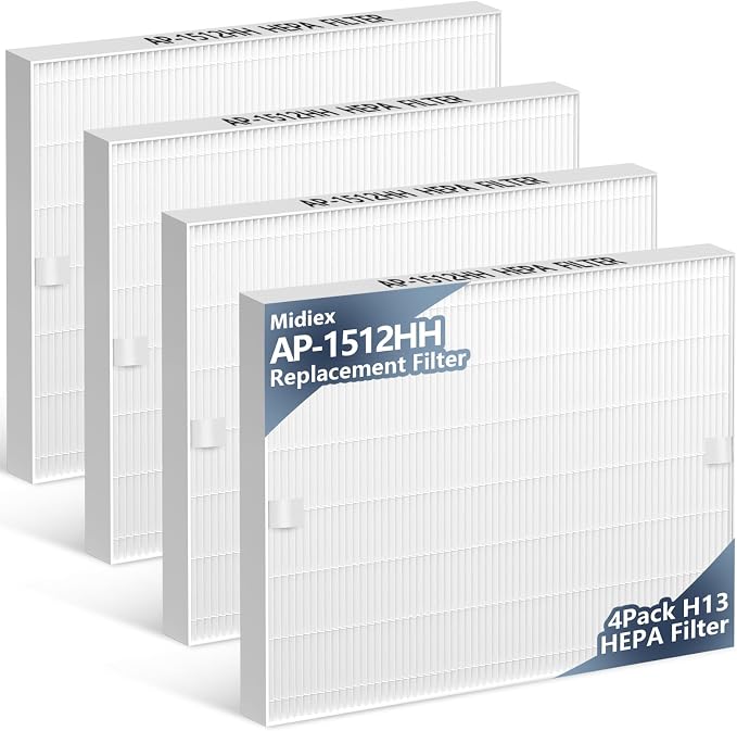 4 Pack AP-1512HH Air Purifier Replacement Filter by MidiexHEPAFilters