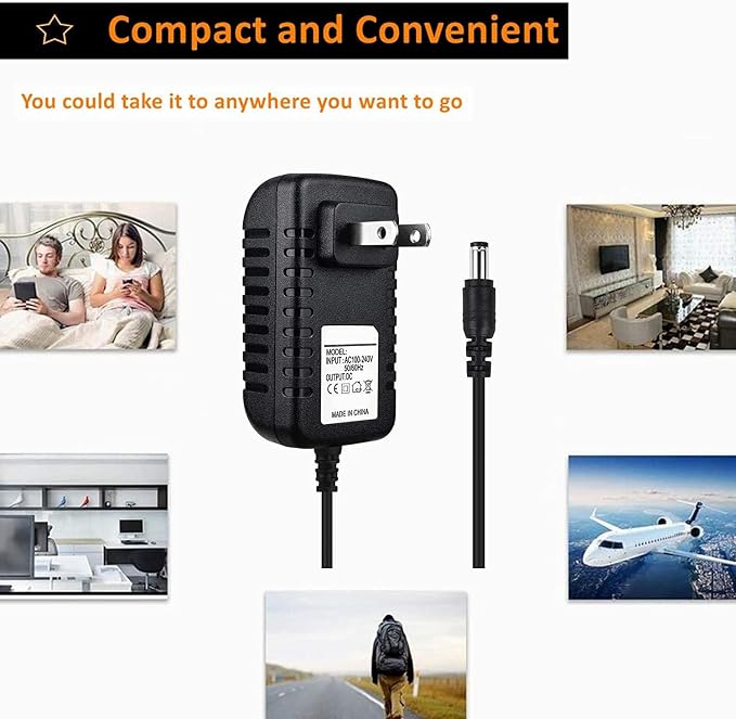 12V AC/DC Adapter Compatible - Image 4