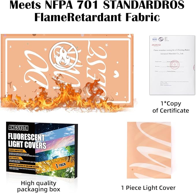 Fluorescent Light Covers -1PCS 4x2 Feet Classroom Covers - Image 5