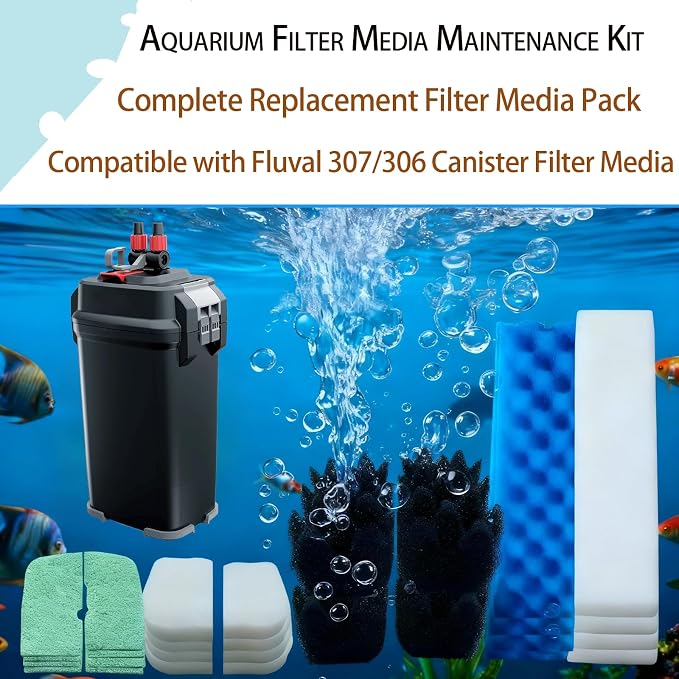 42 Pack Filter Media Kit for Fluval 306/307 Canister Filters - Image 2