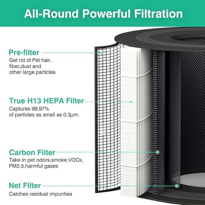 2 Pack DR-HAP005S Replacement Filters Compatible - Image 4