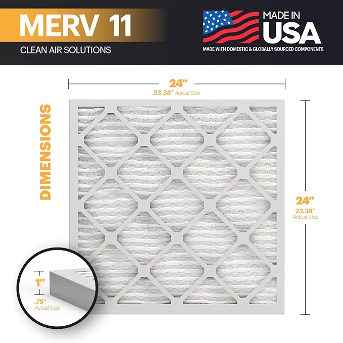 BNX TruFilter 24x24x1 Air Filter MERV 11 - Image 2