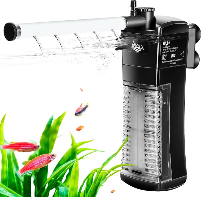 AQQA Aquarium Internal Filter Submersible Power Filter in-Tank by AQQA