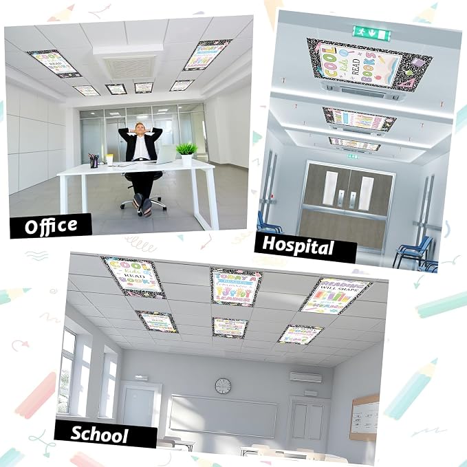 8 Pcs Fluorescent Light Covers - Image 5