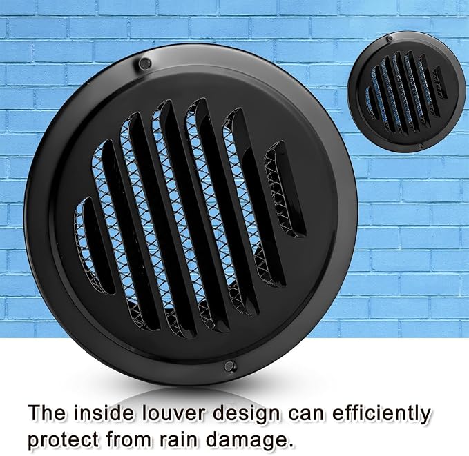Zonon 24 Pcs Stainless Steel Soffit Vents 4 Inch Round Dryer Vent Cover - Image 5