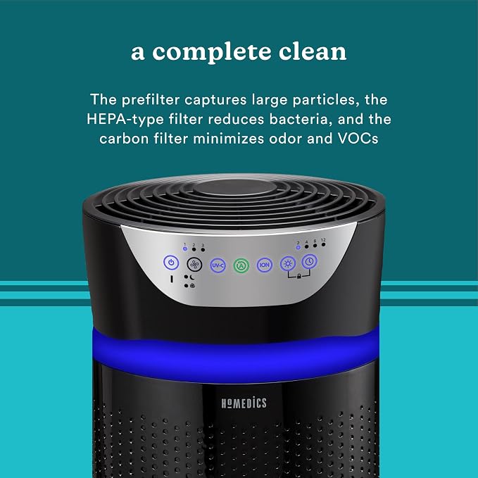 Homedics 5-in-1 UV-C Air Purifier - Image 4
