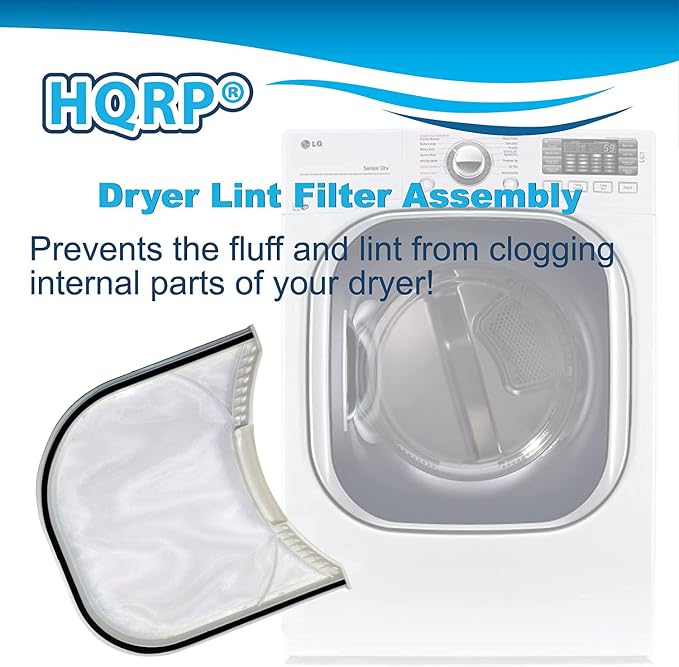 HQRP Dryer Lint Filter Assembly fits LG DLE0332W, DLG1320W Dryers - Image 3