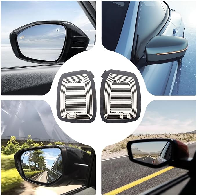 12V Car Rear Mirror Heater, Electric Glass Heating Demister Fast Heat Side - Image 4