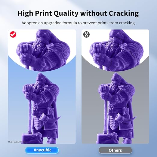 ANYCUBIC Upgraded Water Washable 3D Printer Resin, 405nm High Precision 3D Resin - Image 4