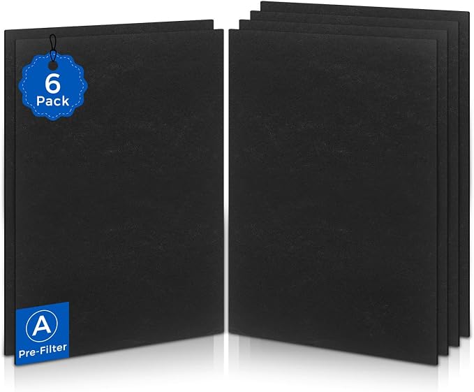 6-Pack Pre Filter A for Honeywell HPA300 Series, HRF-A300 Pre Filter Replacement by Unknown