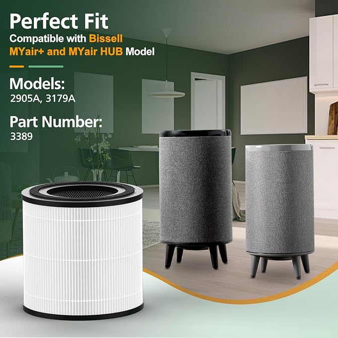 2 Pack 3389 HEPA Replacement Filter Compatible - Image 2
