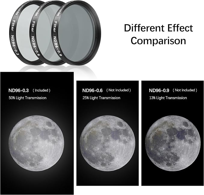 Astromania Telescope Moon Filter 2 inch, Neutral Density Telescope Filter - Image 3