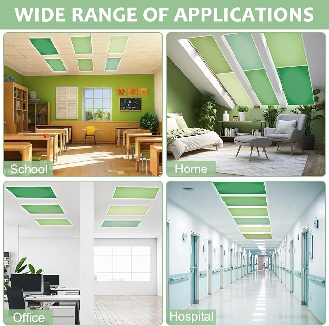6PCS Fluorescent Light Covers, 4x2 Feet Magnetic Light Cover Fluorescent Lights - Image 6