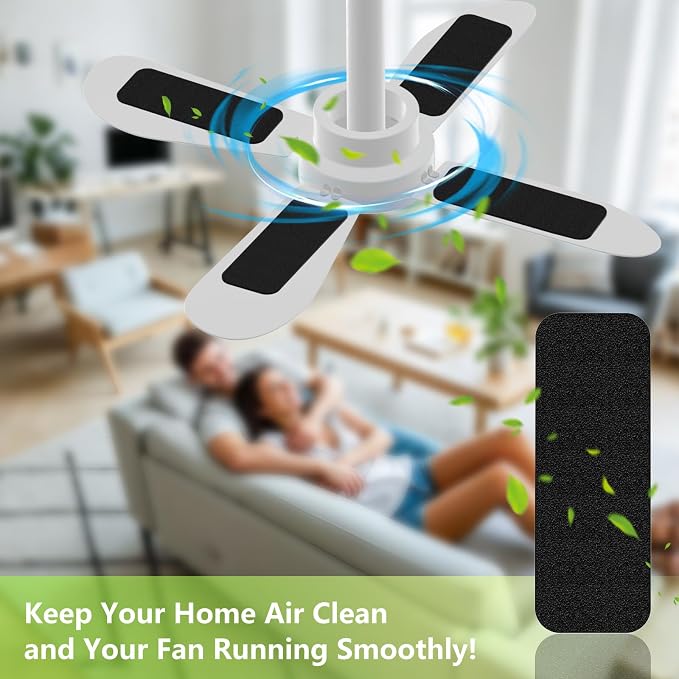 FINGUOLA 20 Pack Ceiling Fan Filters - Image 5