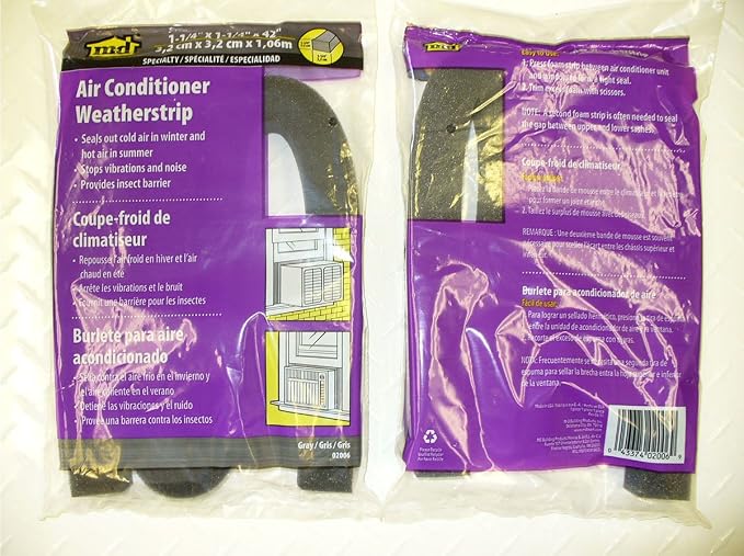 M-D Building Products 02006 1-1/4 in. X 42 in. Gray Air Conditioner Weatherseal - Image 9