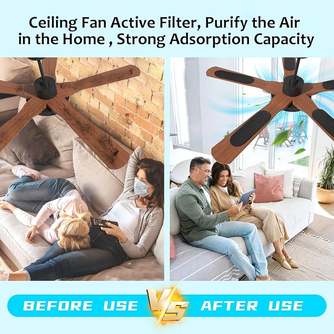 2026 Upgrade 10pcs Ceiling Fan Filters - Image 2