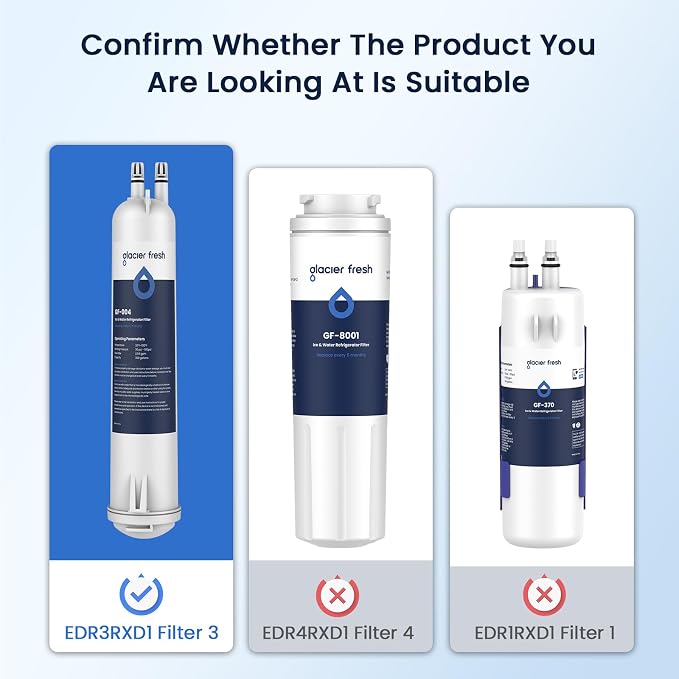 GLACIER FRESH Compatible with 4396841 Refrigerator Water Filter, Filter 3 - Image 2