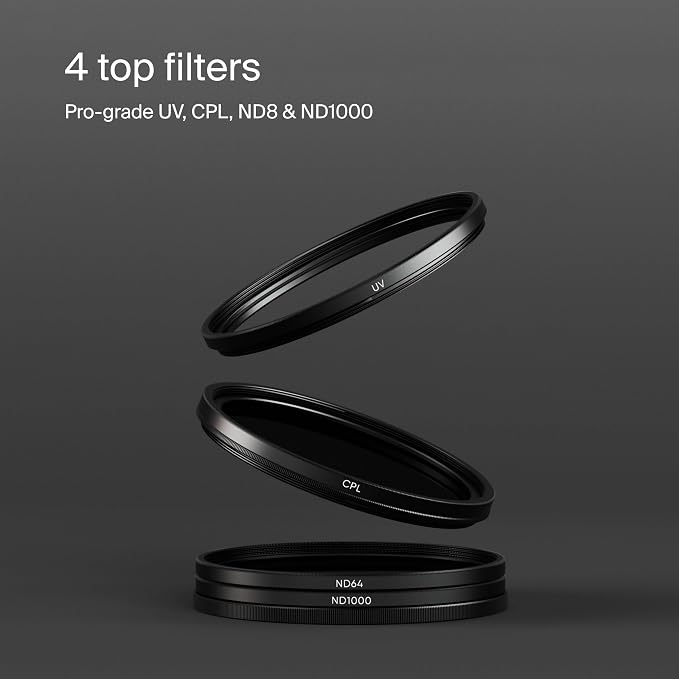 Urth 82mm UV, Circular Polarizing, ND1000 Lens Filter Kit - Image 2