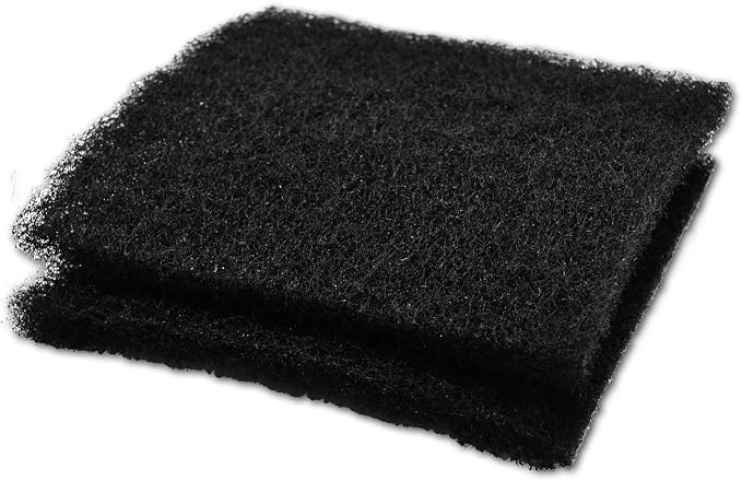 Black Coarse Filter Media, 1.25" Thick, 2 Pack, Ponds or Water Gardens by TheFilterPro