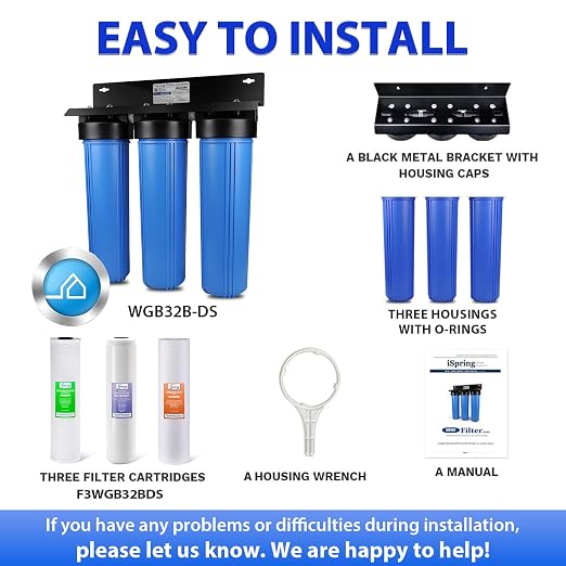 iSpring Anti-Scale Whole House Water Filter System w/Sediment, Polyphosphate - Image 7