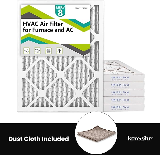 14x18x1 Air Filter MERV 8, HVAC/Furnace AC Filter Replacement, Dust - Image 5