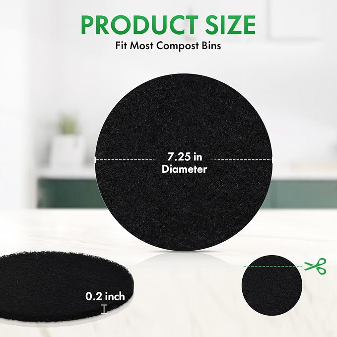 ENLOY 7.25 Inch Charcoal Filters - Image 2