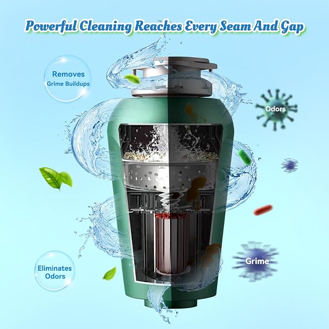 Garbage Disposal Cleaner Deodorizer Tablets-48 Pack Deep Cleaning Disposer - Image 4
