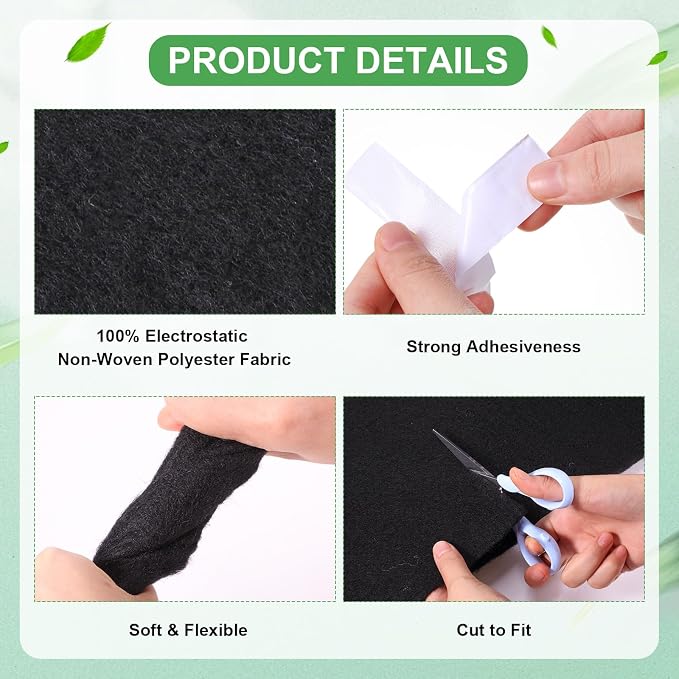 2 Rolls of Vent Filters Kit 100'' x 40'' Electrostatic Media 200" Installation - Image 3