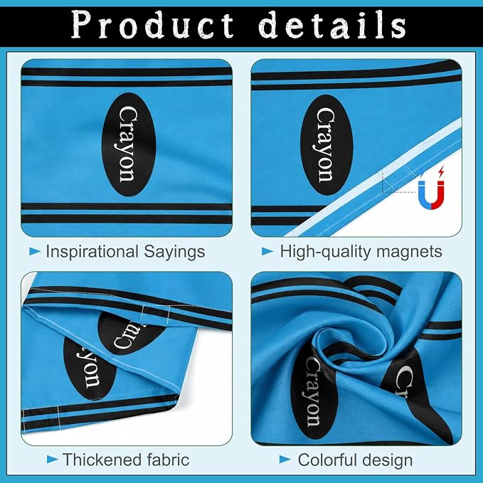 6Pcs Classroom Light Covers for Fluorescent Lights, Magnetic 2x4 FT Ceiling - Image 3