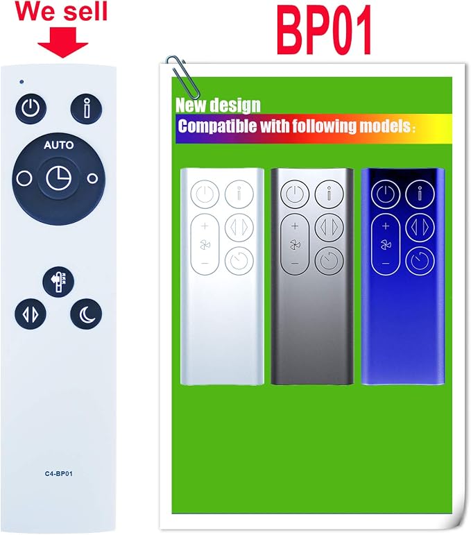 Replacement Remote Control for Dyson BP01 Pure Cool Me Personal Purifying Fan - Image 2