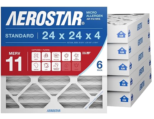 Aerostar 24x24x4 MERV 11 by AirFiltersDelivered