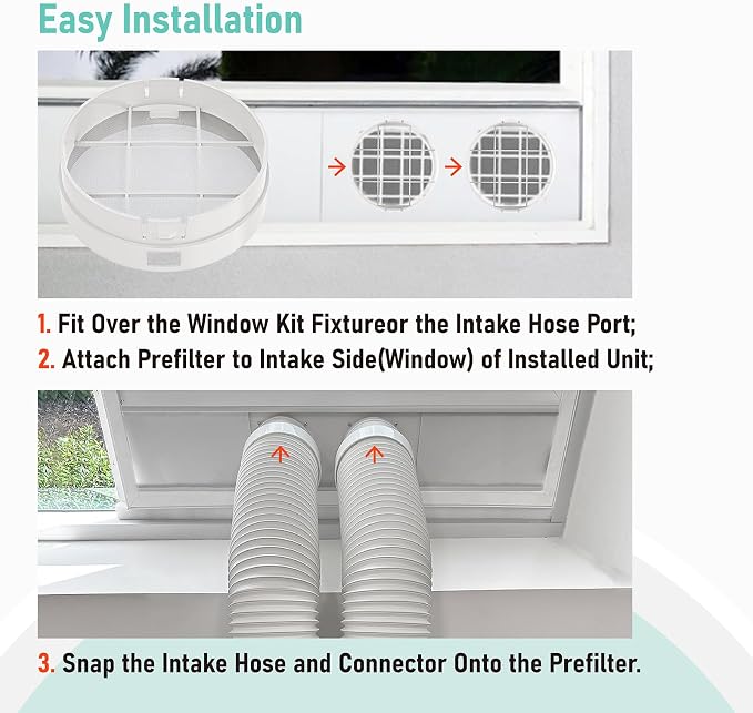 Intake Hose Air Filter for Whynter ARC-14S Portable Air Conditioner, Replace - Image 5